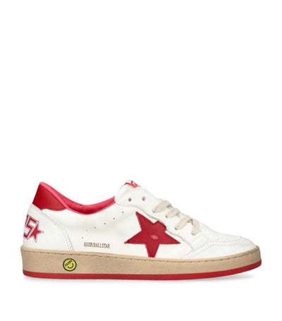 Golden Goose Ball Star Leather Kids Sneakers
