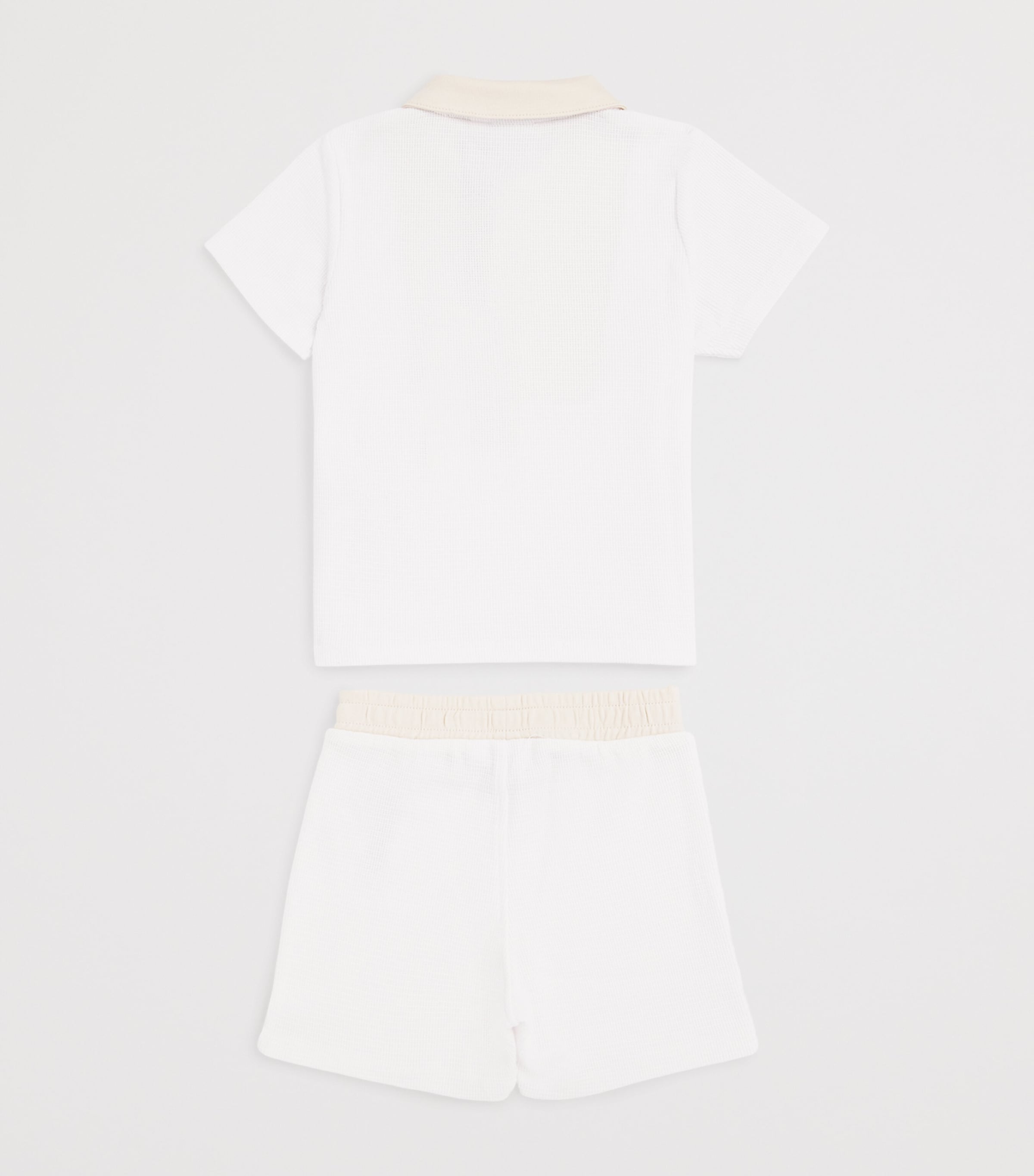 BOSS Kidswear cotton polo and shorts set for infants 1-18 months - British product