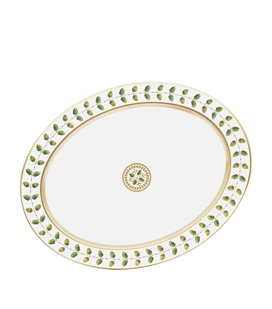 Bernardaud oval porcelain platter with floral design 38cm - British product