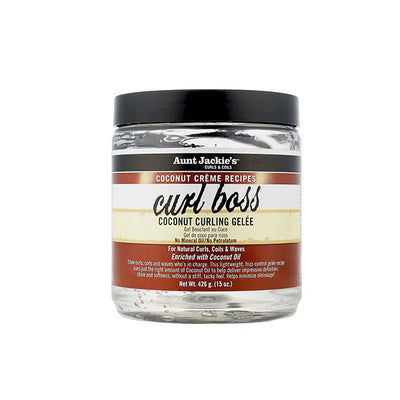 Aunt Jackie's Curl Boss Coconut Curling Gelée Hair Styling 18oz