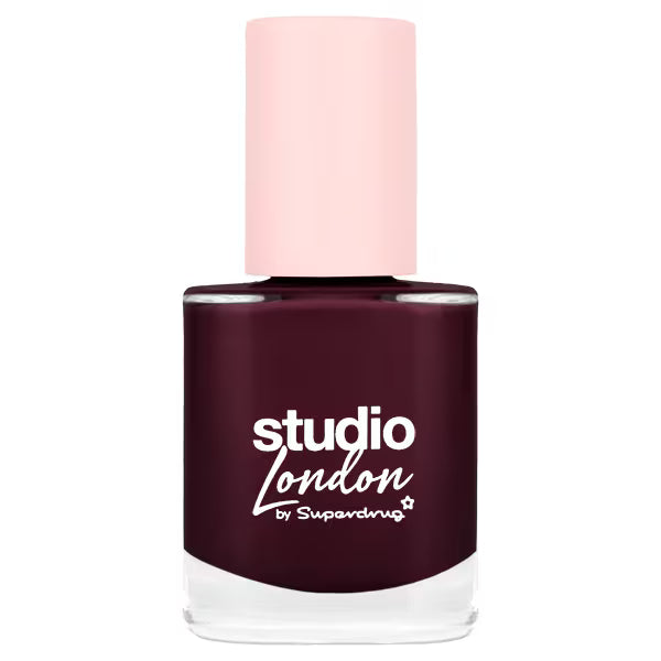 Studio London Black Cherry Nail Polish (British brand)