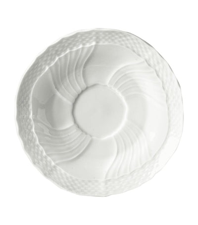 Porcelain Saucer with Sculptural Relief Detailing, 13cm
