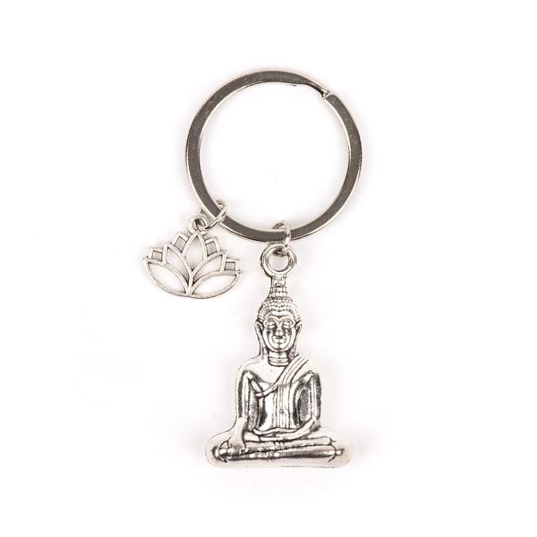 Myga Buddha Lotus keyring 6.3cm, imported from the UK