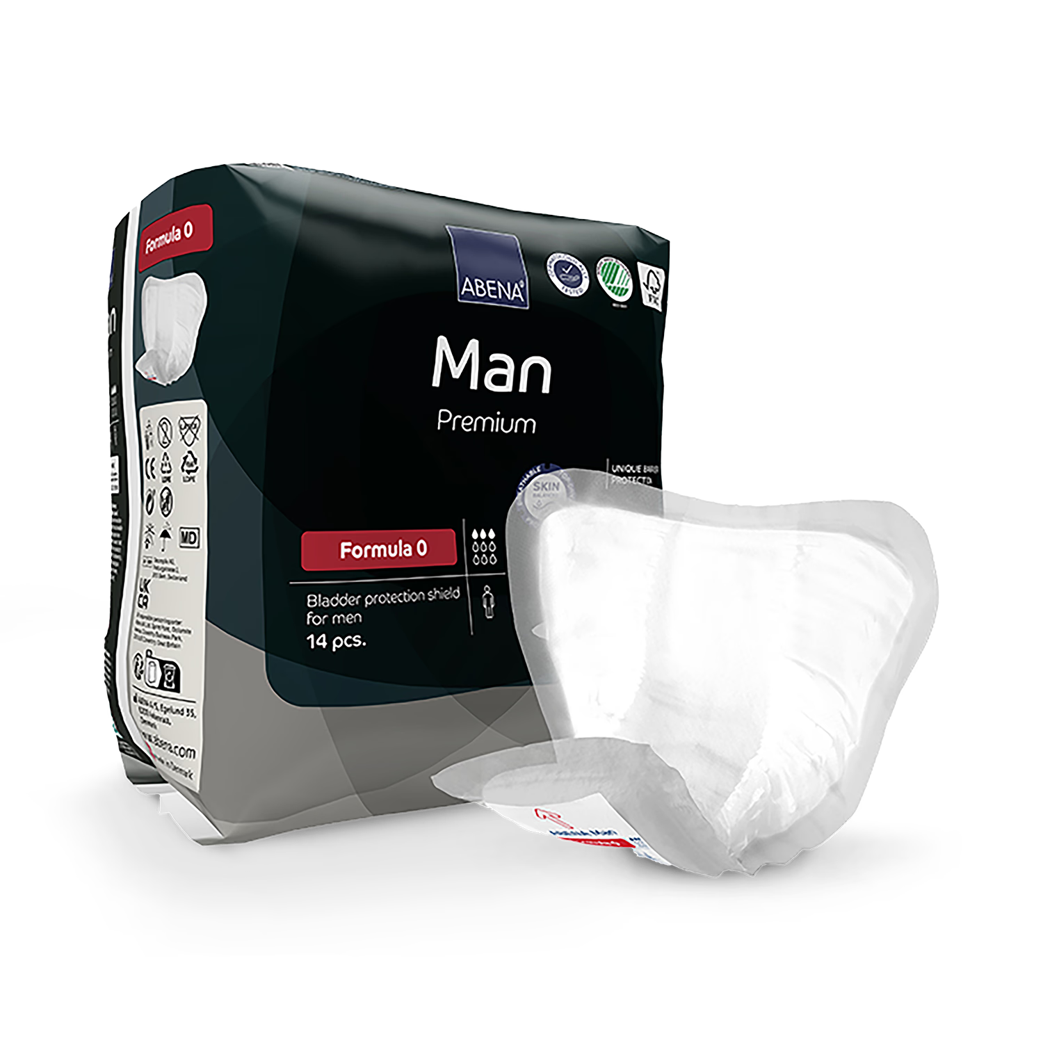 Abena Man Formula 0 Incontinence Pads 300ml Pack of 14 - British product