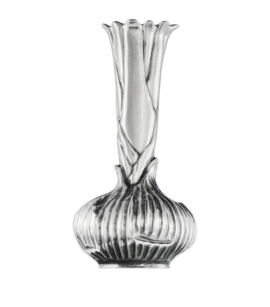 Christofle silver-plated onion vase 10.5cm - British product