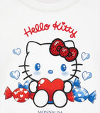 Monnalisa Hello Kitty cotton T-shirt for children 2-12 years, imported from the UK