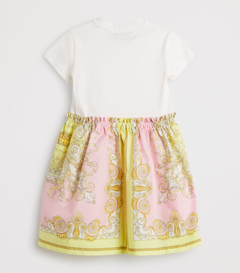 Versace Kids Cotton Barocco T-Shirt Dress 12 Months - 5 Years (British brand)
