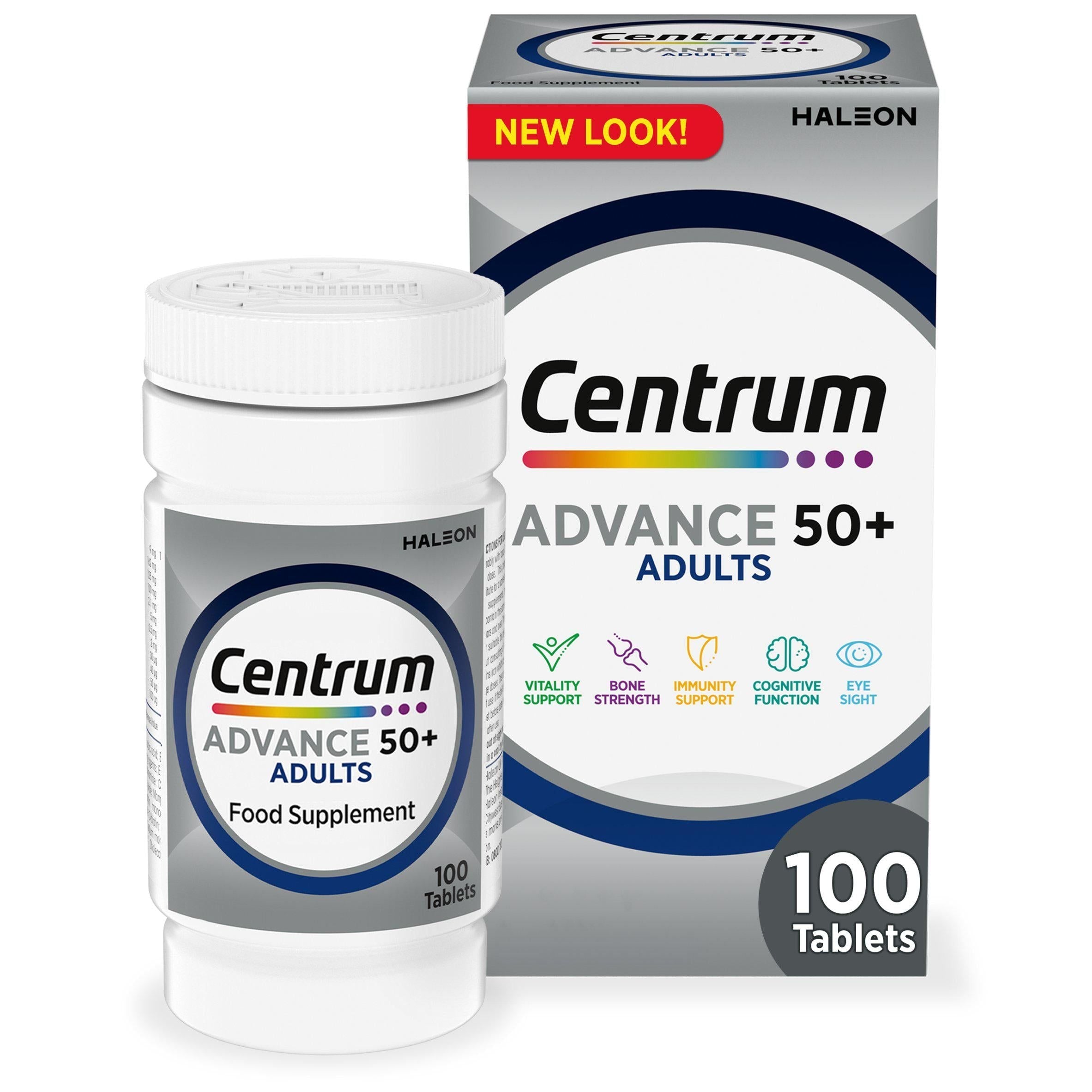 Centrum Advance 50+ Multivitamins &amp;amp; Vitamin Tablets x100