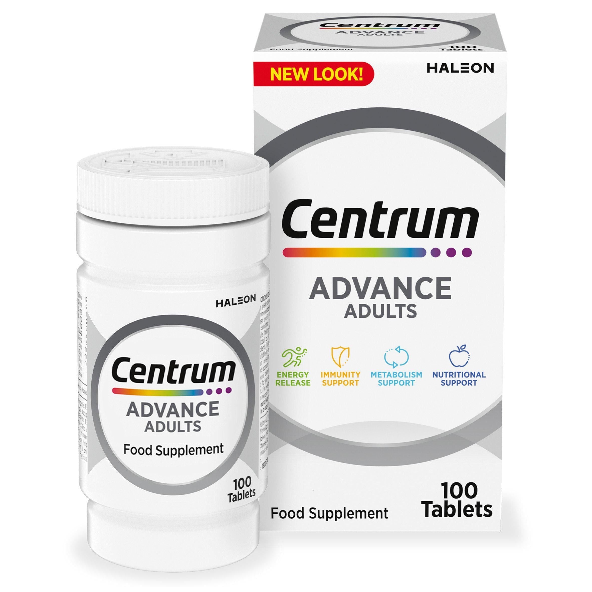 Centrum Advance Multivitamins &amp;amp; Vitamin Tablets x100