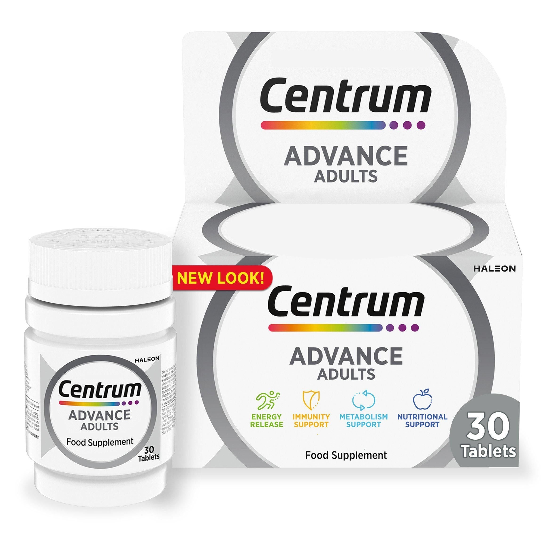 Centrum Advance Multivitamins &amp;amp; Vitamin Tablets x30