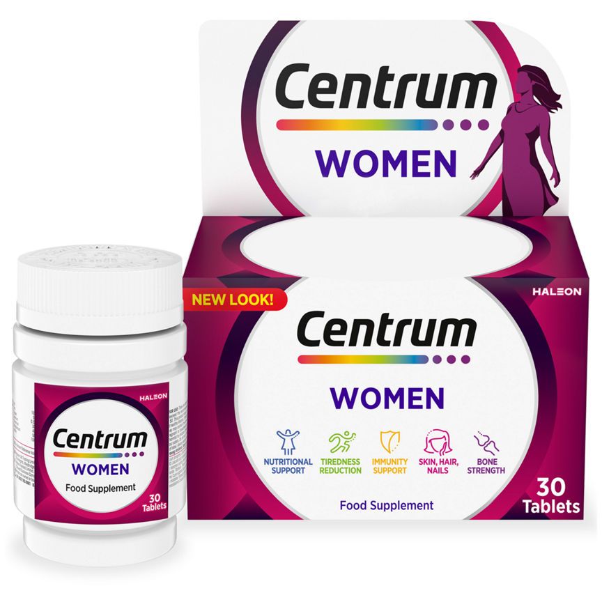 Centrum Women Multivitamin &amp;amp; Vitamin Tablets, 30