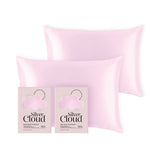 Silver Cloud satin pillowcase pink twinpack standard size (British brand)