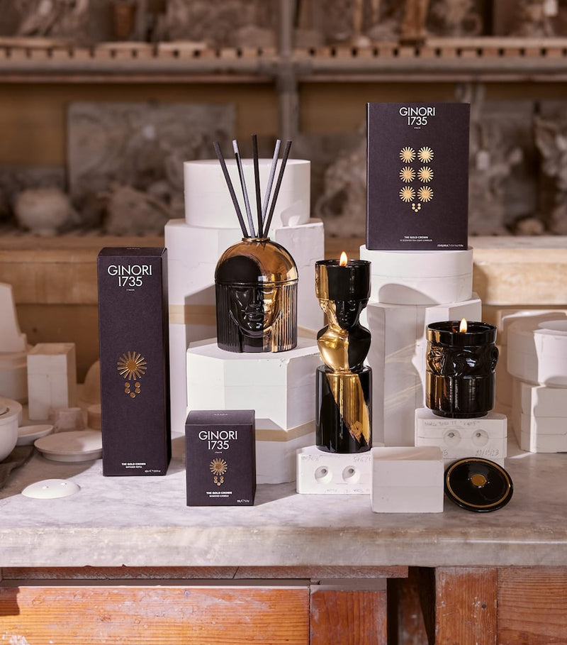 Ginori 1735 The Gold Crown room diffuser refill set (British brand)