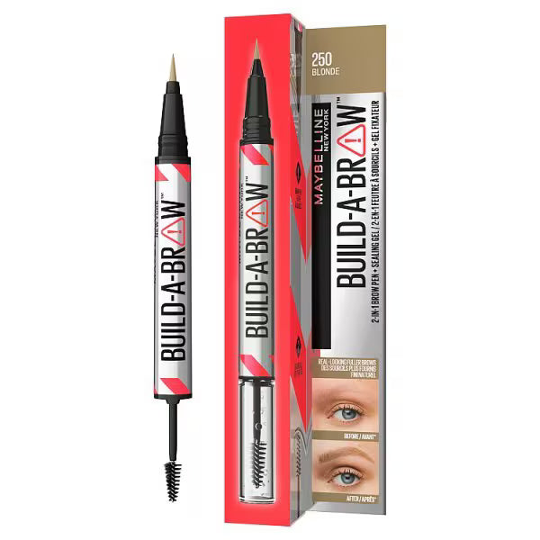 Maybelline Build A Brow Pen 250 Blonde, imported from the UK
