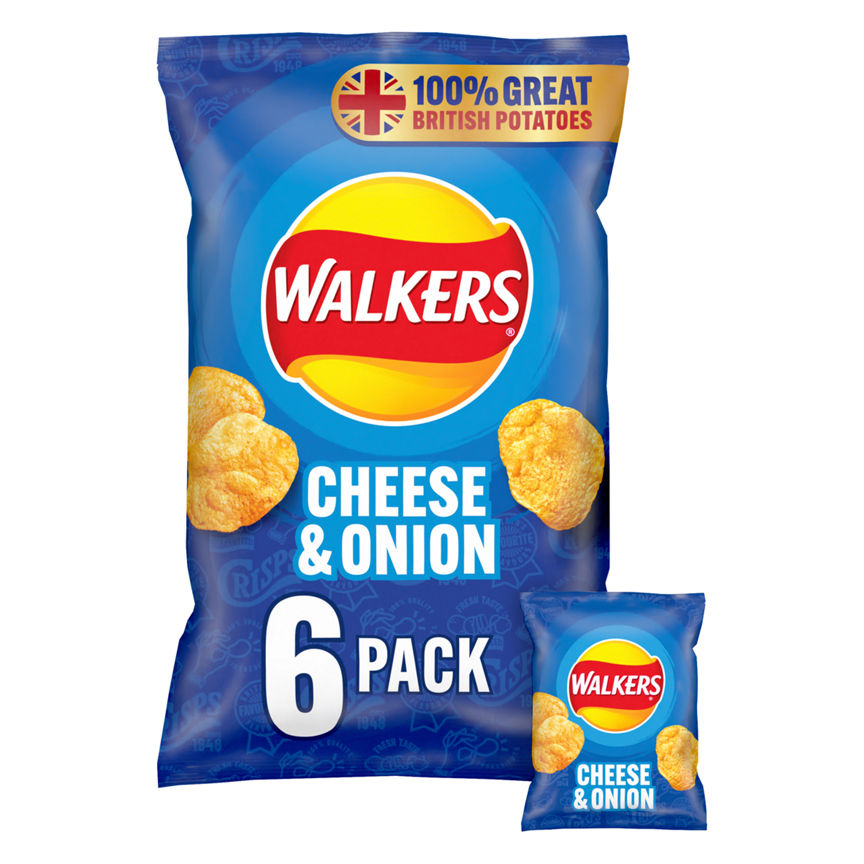 Walkers Cheese & Onion Multipack Crisps - McGrocer
