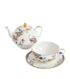 Wedgwood Fortune teapot set with teacup and saucer (British brand)