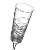 Waterford set of 2 crystal Aran champagne flutes 275ml (British brand)