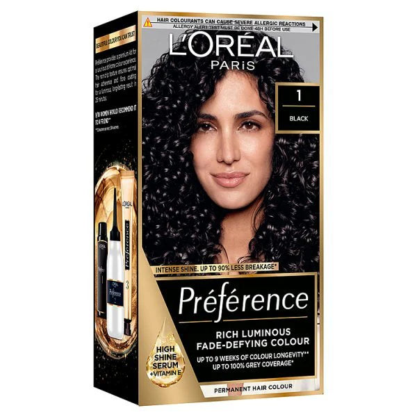 L'Oreal Paris Hair Dye Kit 1 Napoli Black, UK version