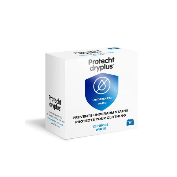 Protecht DryPlus underarm sweat pads 12s, imported from the UK