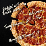 Chicago Town Takeaway Stuffed Crust BBQ Pepperoni Salami Large Pizza   635g