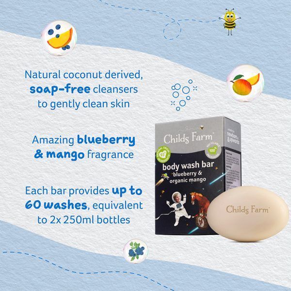 Childs Farm Body Bar Blueberry And Organic Mango