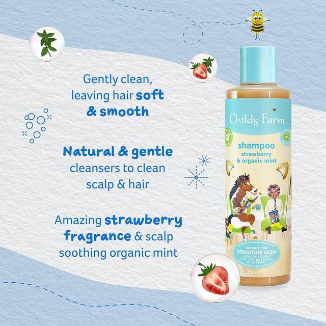 Childs Farm Kids Strawberry &amp;amp; Organic Mint Shampoo    500ml