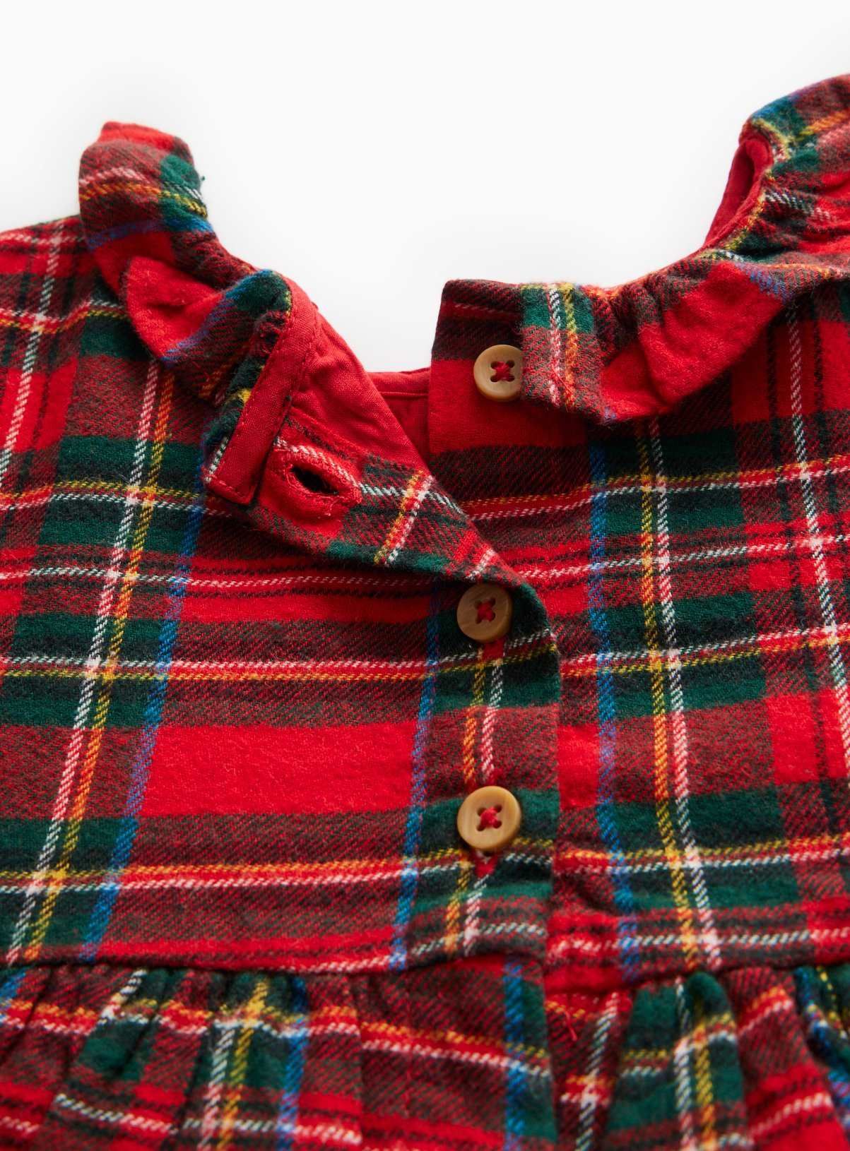 Christmas Red Tartan Dress &amp;amp; Tights Set Up to 3 mths