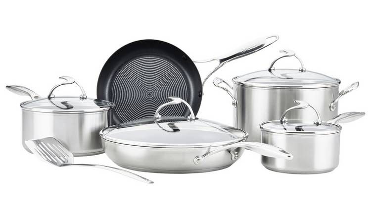 Circulon S Series 5 Piece Stainless Steel Pan Set - Metallic