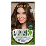 Clairol Natural Instincts No Ammonia No Parabens Semi-Permanent Hair Dye 6 Light Brown 175ml