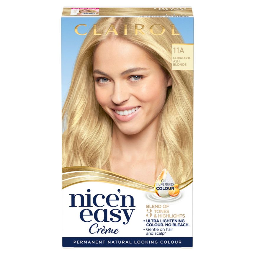 Clairol Nice&amp;rsquo;n Easy Permanent Hair Dye 11A Ultra Light Ash Blonde