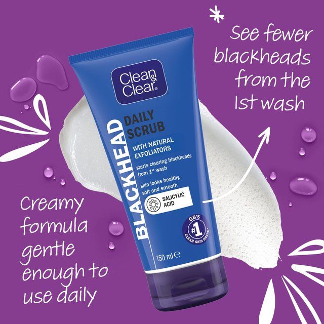 Clean &amp;amp; Clear Blackhead Clearing Daily Scrub   150ml
