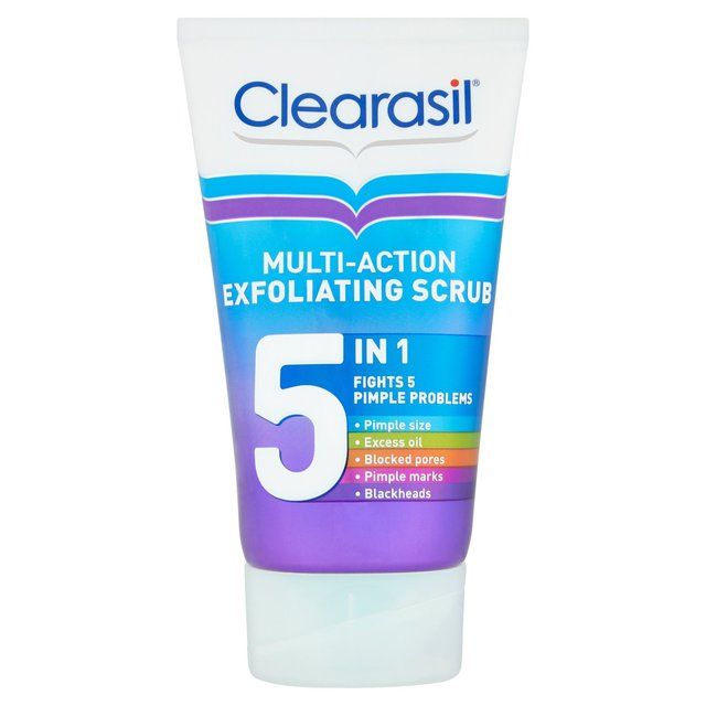 Clearasil 5 in 1 Multi-Action Exfoliating Face Scrub   150ml