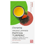 Clearspring Organic Japanese Matcha Turmeric Green Tea Teabags   20 per pack