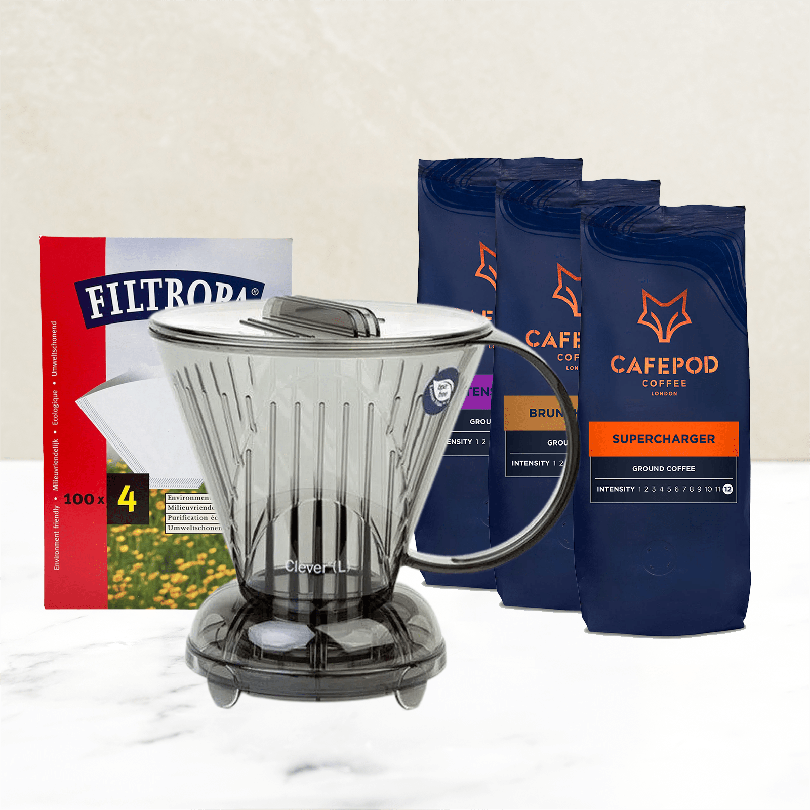 Clever Dripper Starter Pack - Whole Bean