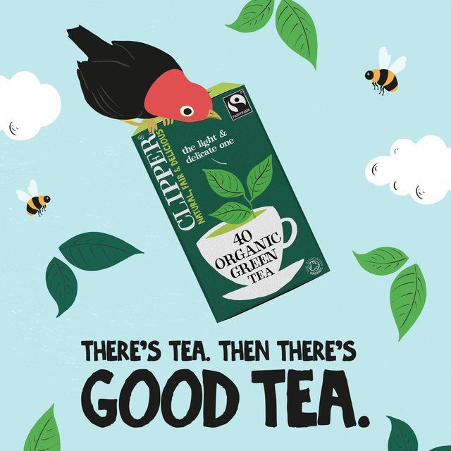 Clipper Organic &amp;amp; Fairtrade Green Tea   40 per pack