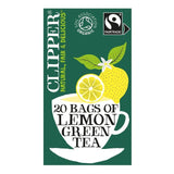 Clipper Organic Fairtrade Green Tea Bags with Lemon   20 per pack