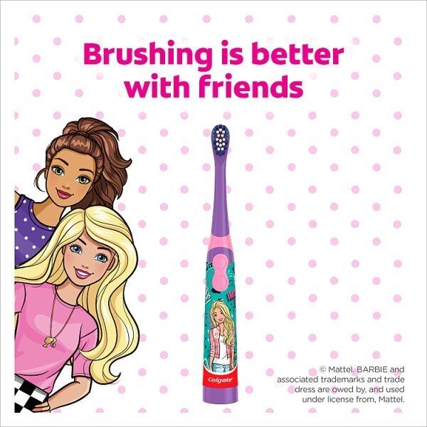 Colgate Barbie Extra Soft Battery Kids Toothbrush