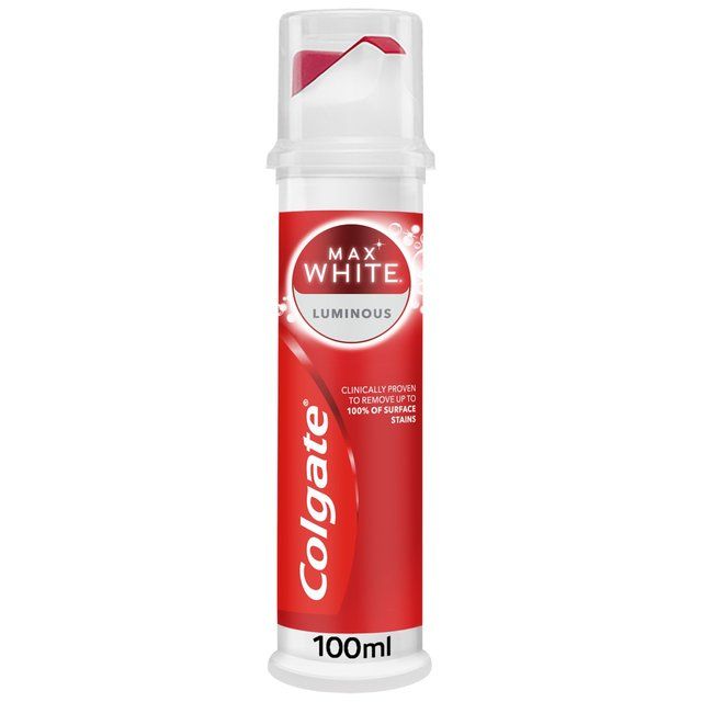 Colgate Max White Luminous Whitening Toothpaste Pump   100ml
