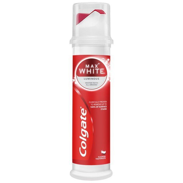 Colgate Max White Luminous Whitening Toothpaste Pump   100ml