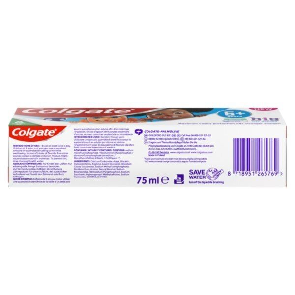 Colgate Mild Mint Flavour Kids Toothpaste 6-9 Years 75ml