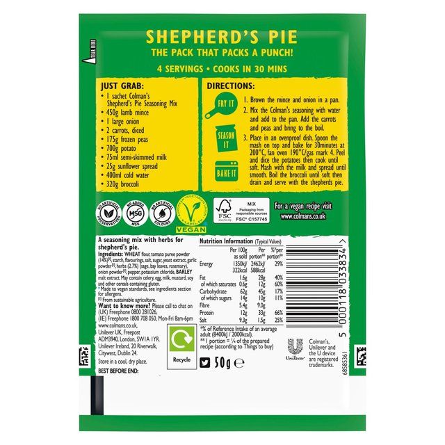 Colman's Shepherd's Pie Recipe Mix    50g