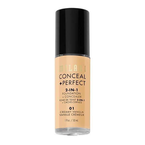 Conceal + Perfect 2 in 1 Foundation 0A1 Alabaster 30ml Creamy Vanilla