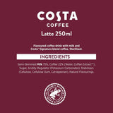 Costa Coffee Latte Iced Coffee   4 x 250ml