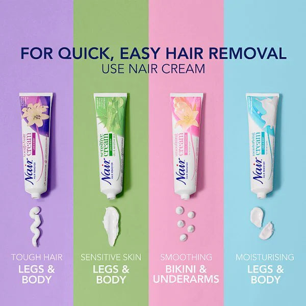 Nair Tough Hair Hair Removal Cream 90ml, imported from the UK