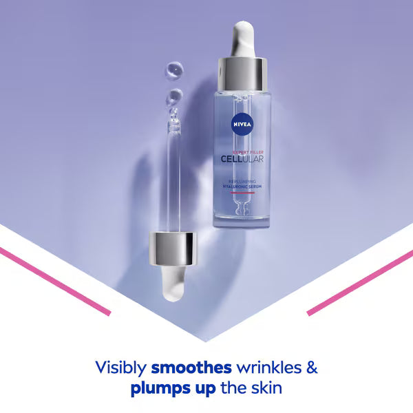 NIVEA Hyaluron Cellular Face Serum 30ml, imported from the UK