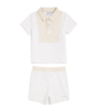 BOSS Kidswear cotton polo and shorts set for infants 1-18 months - British product