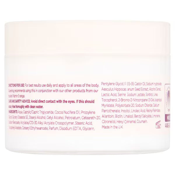 Vitamin E body moisturiser travel mini (British brand)