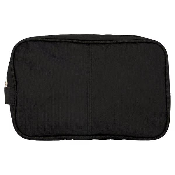 Superdrug Black Two Zip Men's Wash Bag (British brand)