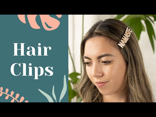 Myga Crystal Moon Hair Clip, imported from the UK