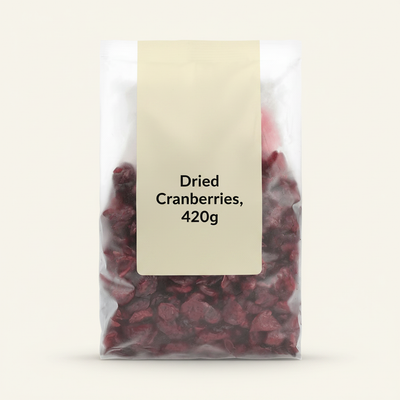 Holland & Barrett Juice Infused Cranberries Dried Fruit 420g